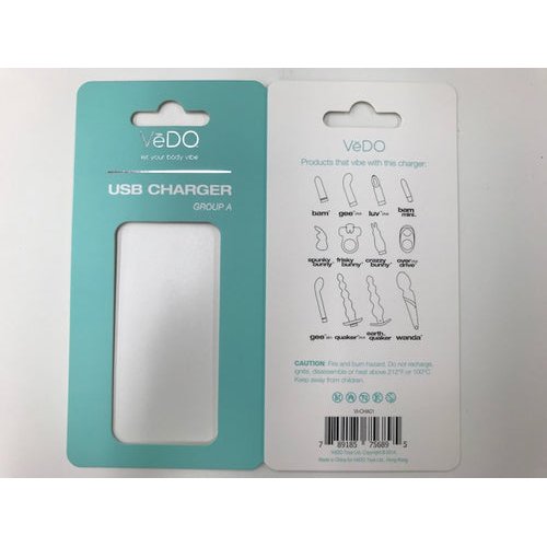 VEDO USB CHARGER A (BAM GEE PLUS LUVPLUS BAM MINI SPUNK FRISKY CRAZZY OVERDRIVE) - VICHA01