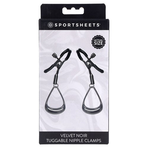 Velvet Noir Tuggable Nipple Clamps