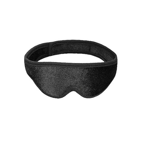 VELVET & VELCRO EYE MASK ADJUSTABLE BLACK - SHTOU521BLK
