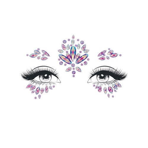Verity Face Jewels Sticker - EYE043    05322