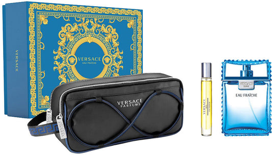 VERSACE EAU FRAICHE 3PC SET, MEN'S GIFT SET-Pinkfoxxx