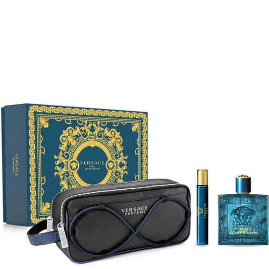 VERSACE EROS 3PC SET, MEN'S GIFT SET, EDT-Pinkfoxxx