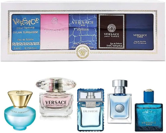 VERSACE MINI SET 5PC, MEN'S GIFT SET, EDT-Pinkfoxxx