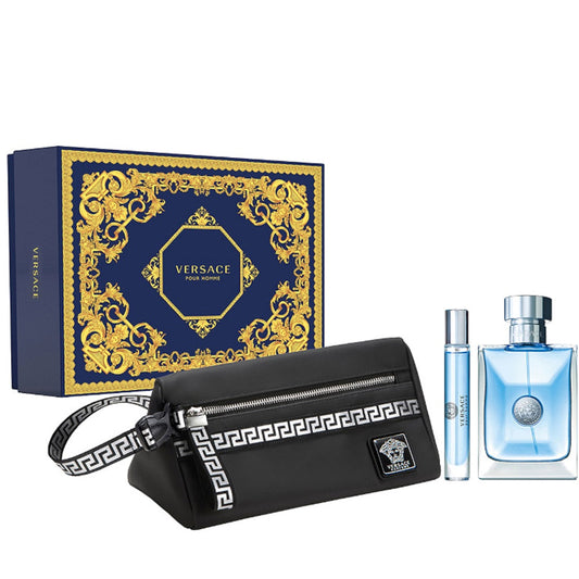 VERSACE POUR HOMME 3PC SET, MEN'S GIFT SET, EDT-Pinkfoxxx