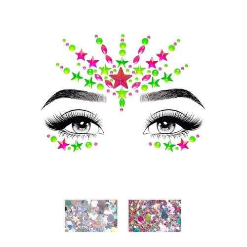 Vibe Jewels Sticker & Body Glitter - EYE026    10122