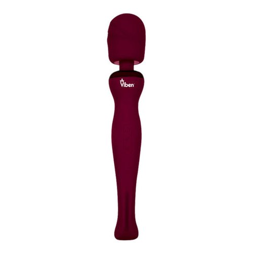 VIBEN SULTRY INTENSE HANDHELD WAND MASSAGER RUBY - VB75001