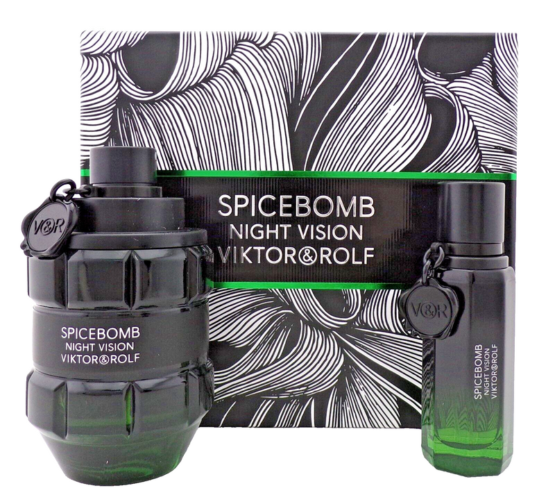 VIKTOR&ROLF SPICEBOMB NIGHT VISION 2PC SET, MEN'S GIFT SET, EDT-Pinkfoxxx