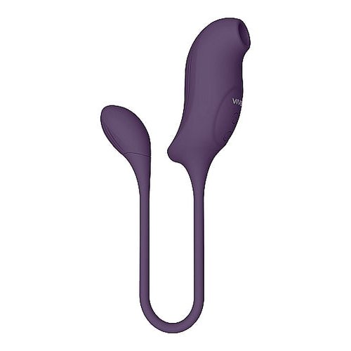 VIVE QUINO AIR WAVE/VIBRATING EGG VIBRATOR PURPLE - SHTVIVE046PUR