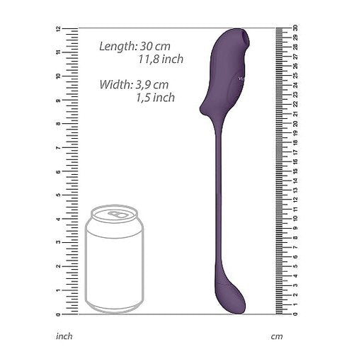 VIVE QUINO AIR WAVE/VIBRATING EGG VIBRATOR PURPLE - SHTVIVE046PUR