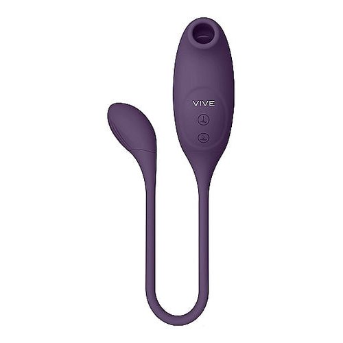 VIVE QUINO AIR WAVE/VIBRATING EGG VIBRATOR PURPLE - SHTVIVE046PUR