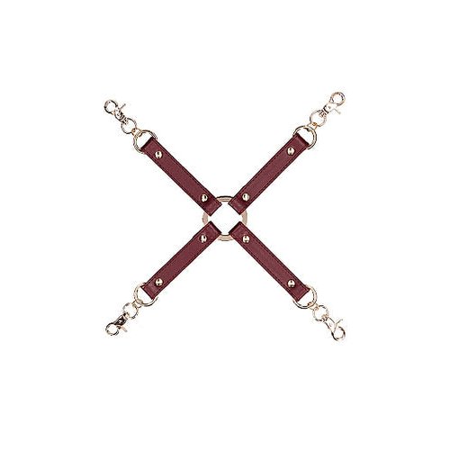 (WD) OUCH HALO HOGTIE CONNECTO BURGUNDY - SHTOU584BUR