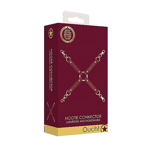 (WD) OUCH HALO HOGTIE CONNECTO BURGUNDY - SHTOU584BUR
