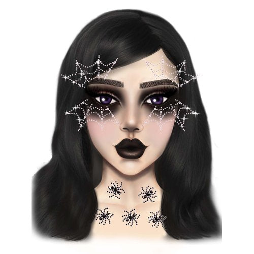 Web Face Jewels Sticker - EYE047    10122