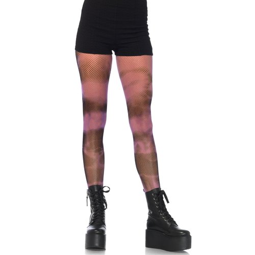 Wednesday Tie Dye Fishnet Tights - 9928      03922