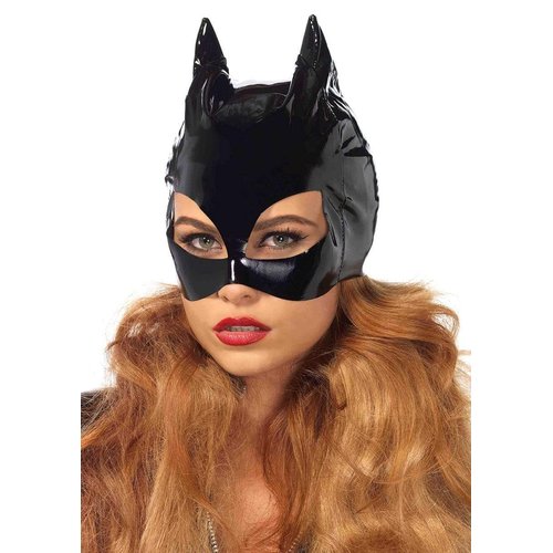 Wet Look Vinyl Catwoman Costume Mask - V1013     00122