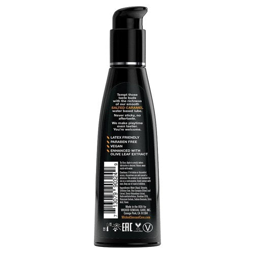Wicked Aqua Flavored Lube-Salted Caramel 4oz