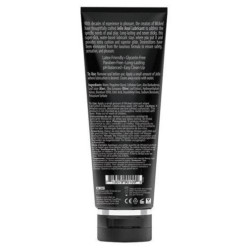 Wicked Jelle Waterbased Anal Lubricant 8oz