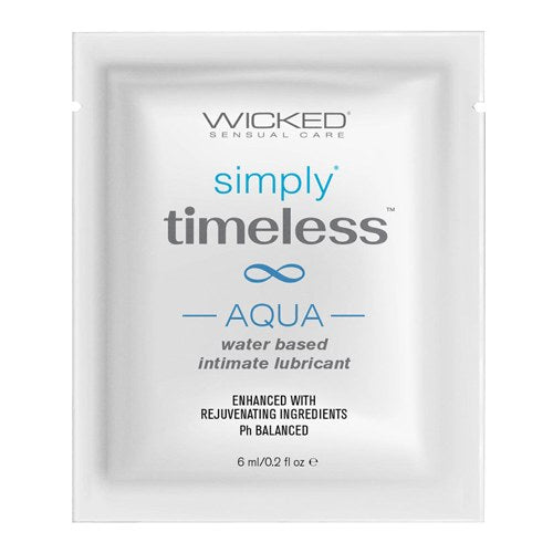 Wicked Sensual Care Simply Timeless Packet Aqua Foil Pack 6ml