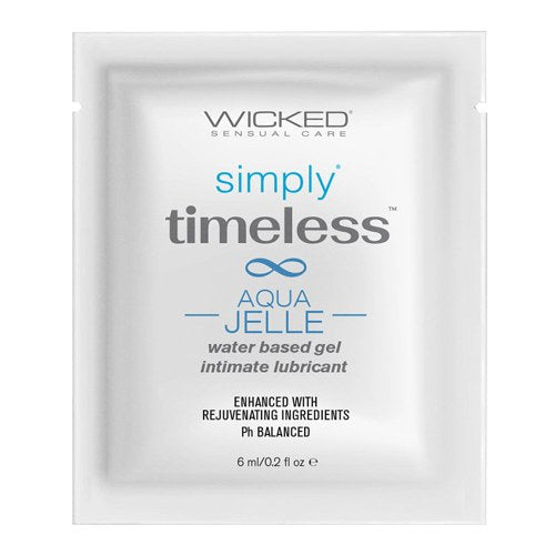 Wicked Sensual Care Simply Timeless Packet Aqua Jelle Foil Pack 6ml