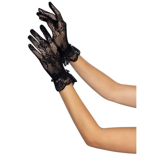 Wrist Length Lace Gloves - G1206     00222