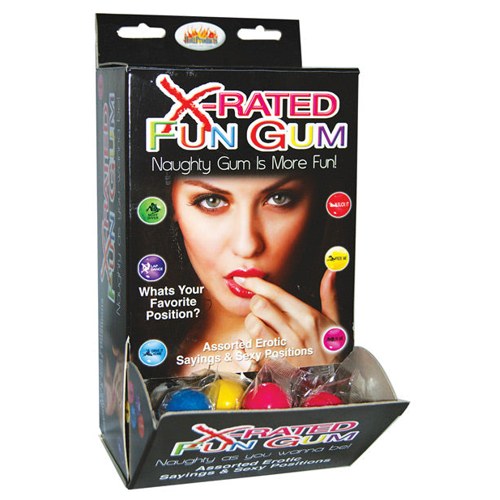 X-Rated Fun Gum Fishbowl - Asst. Bowl of 90