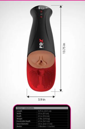 PDX ELITE FUCK-O-MATIC PRO XL BROWN - PDRD55229