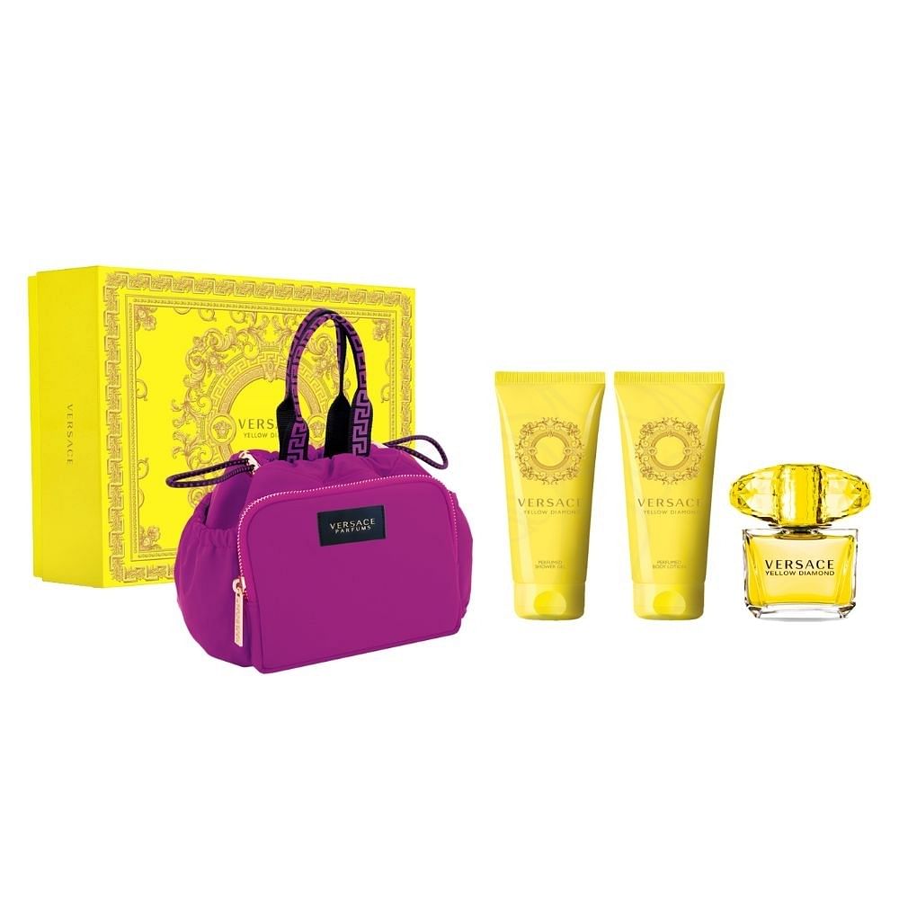 YELLOW DIAMOND 4PC SET, WOMEN'S GIFT SET, EDP-Pinkfoxxx