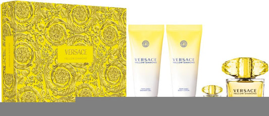 YELLOW DIAMOND 4PC SET, WOMEN'S GIFT SET, EDT-Pinkfoxxx