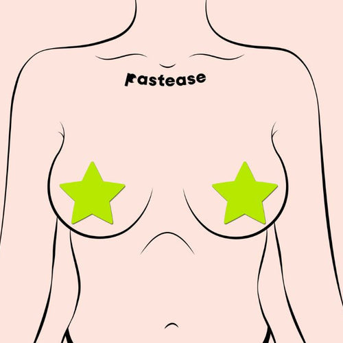 PASTEASE STAR GLOW IN THE DARK NEON YELLOW - PASSTRGLWYL