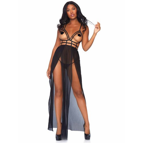 Yours Always Open Cup Gown Set - 88020     00105