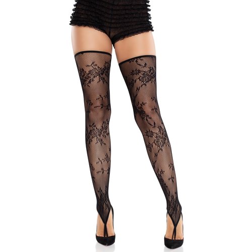 Zenya Toe Loop Footless Thigh Highs - 6221      00122