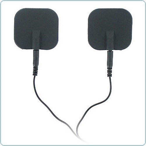 ZEUS ELECTROSEX BLACK ADHESIVE SILICONE PADS PAIR - XRAC212