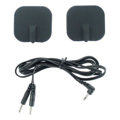 ZEUS ELECTROSEX BLACK ADHESIVE SILICONE PADS PAIR - XRAC212