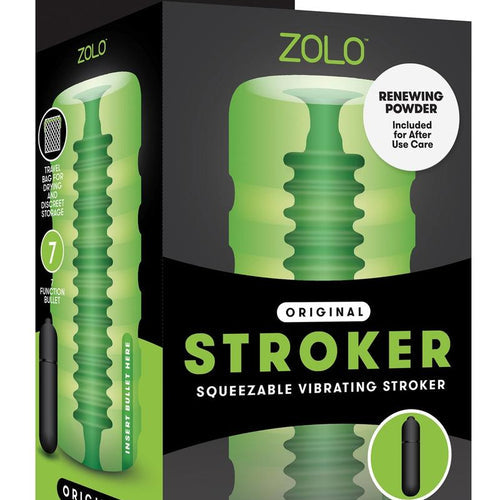 ZOLO ORIGINAL SQUEEZABLE VIBRATING STROKER - XGZO6004