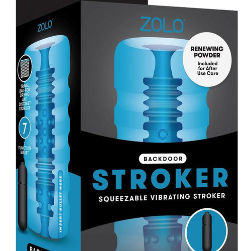 ZOLO BACKDOOR SQUEEZABLE VIBRATING STROKER - XGZO6005