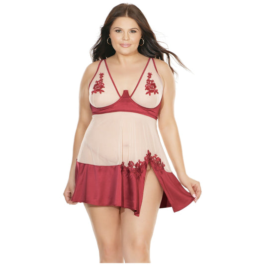 7222X - Diva Baby Doll With G-String