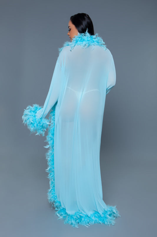 BW834TQ Glamour Robe Turquoise
