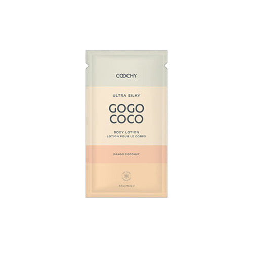 Coochy Ultra Silky Body Lotion Mango Coconut .35 fl. oz./10 ml Foil 24-Piece Bulk Bag - Pinkfoxxx