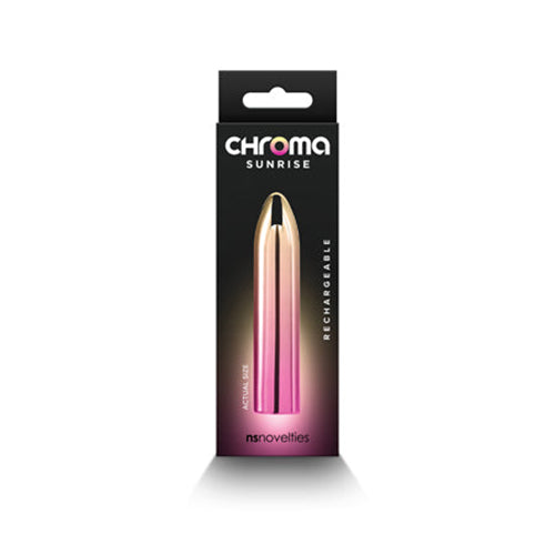 Chroma Sunrise Rechargeable Vibrator Medium - Pinkfoxxx