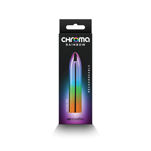 Chroma Rainbow Rechargeable Vibrator Medium - Pinkfoxxx