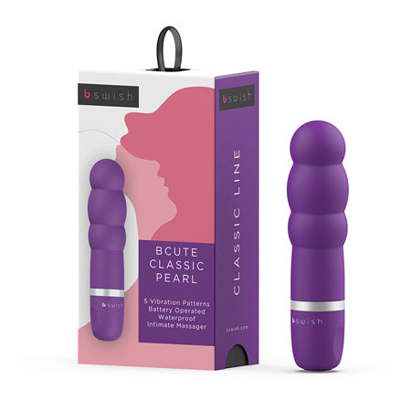 B Swish Bcute Classic Pearl Vibrator Purple - Pinkfoxxx